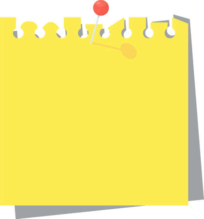 Bright square colored sheets of paper for notice.のイラスト素材