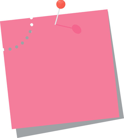 Bright square colored sheets of paper for notice.のイラスト素材