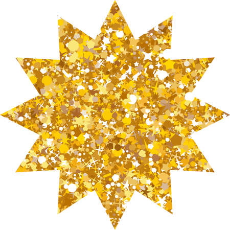 Vector luxury gold star. Rating, award and insignia.のイラスト素材