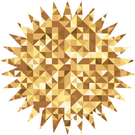 Vector luxury gold star. Rating, award and insignia.のイラスト素材