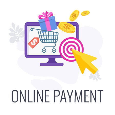 Online payment. Electronic transaction concept. Global internet bankingのイラスト素材