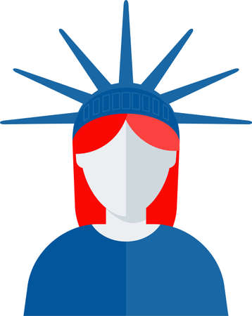 Statue of liberty americaのイラスト素材