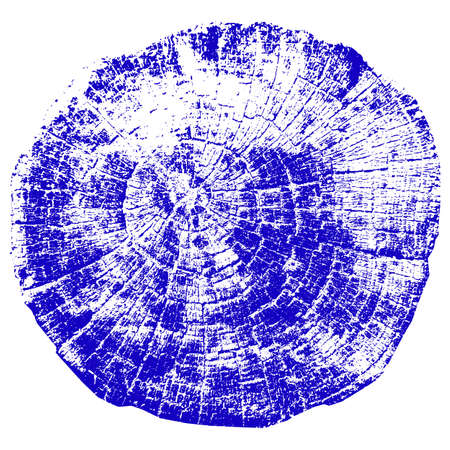 Tree growth rings. Natural cut wood. Vector illustration.のイラスト素材