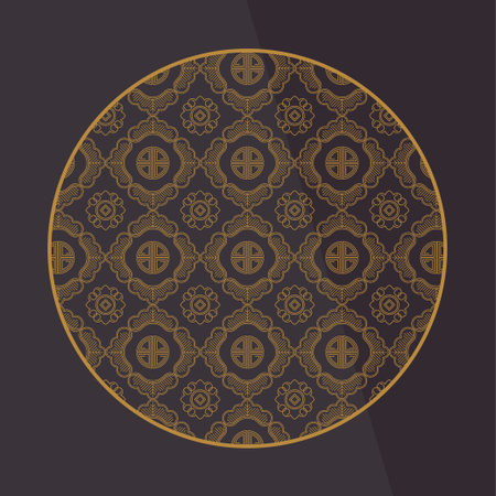 Chinese decoration elements. Frame, border or tiles with patterns.