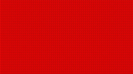 Red knitted pattern vintage background. Knitted texture.のイラスト素材
