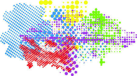 Grunge halftone background. Pop art backgroundのイラスト素材