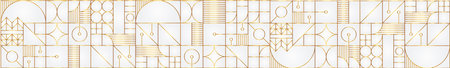 White gold Geometric pattern. Modern abstract bauhaus seamless backgroundのイラスト素材