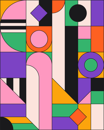 Modern abstract geometry pattern. Geometric minimalist design.のイラスト素材