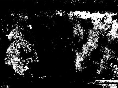 Rusty grunge texture. Aggressive damaged surface. Black white background.のイラスト素材