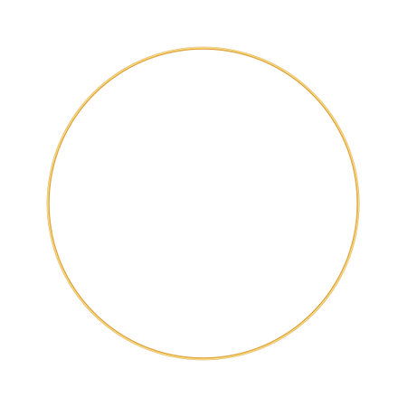 Gold thin round frame. Golden luxury circleのイラスト素材