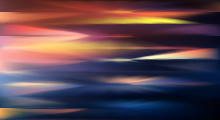 Modern ribbed glass bg. Abstract glowing bokeh backgroundのイラスト素材
