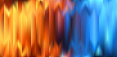 Ice fire bg. Red and blue ribbed glass background.のイラスト素材