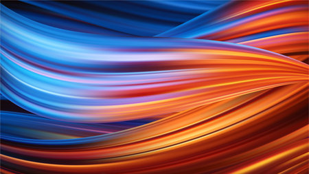 Ice fire bg. Red and blue brush stroke backgroundのイラスト素材