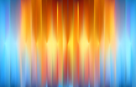 Ice fire bg. Red and blue ribbed glass background.のイラスト素材