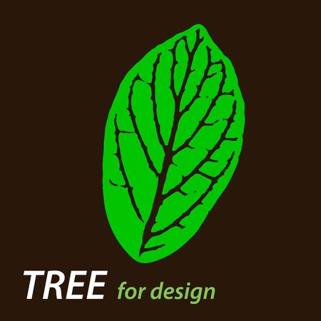an abstract shape of tree for using in designのイラスト素材