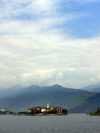 Isola Pescatore, Borromeo Islands Lake Maggiore, Italy, Europeの写真素材