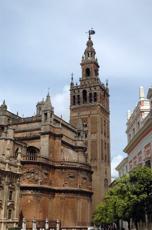 Cathedral in Seville in Andalucia Spain Seville is the artistic, cultural, and financial capital of southern Spain の写真素材