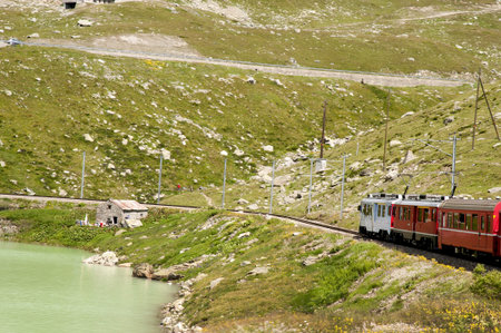 The Bernina Express from Switzerland to Italy. This little red train takes you on one of the 10...