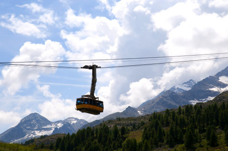 Swiss Alps near St Moritz Switzerland Europe