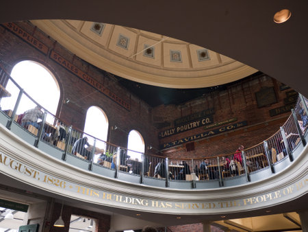 Quinceys Market. Boston is the capital and largest city in Massachusetts, and is one of the oldest cities in the United States. The largest city in New England, Boston is regarded as the unofficial "Capital of New England" のeditorial素材