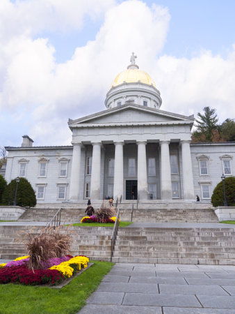  State Capital Building in Montpelier,Vermont USAのeditorial素材