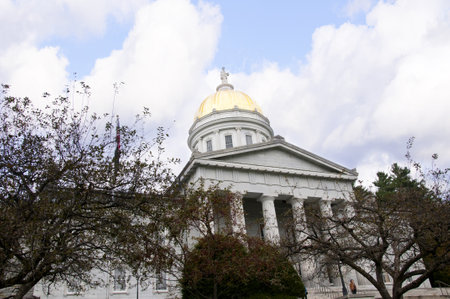  State Capital Building in Montpelier,Vermont USAのeditorial素材
