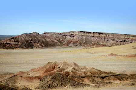 Painted Desert is the name for a broad area of colourful badlands located in Northern Arizona in the United States. の写真素材