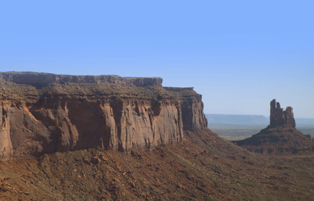 Monument Valley from the Air Navajo Tribal Lands Utah