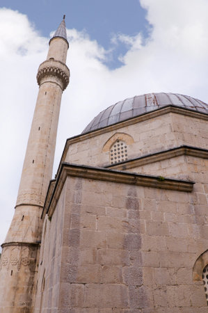 Mosque in a town in Bosnia and Herzegovina.  の写真素材