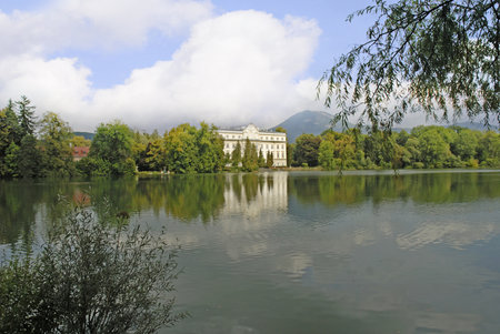 Leopoldskron Castle used in the Sound of Music near Salzburg in Austria