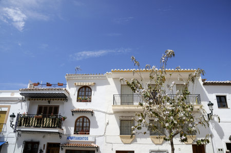 Maro on the Costa del Sol in Andalucia Spainのeditorial素材