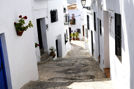 Frigiliana, one of the beautiful white villages of Andalucia in Spainのeditorial素材