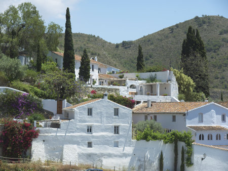 Frigiliana, one of the beautiful white villages of Andalucia in Spainのeditorial素材