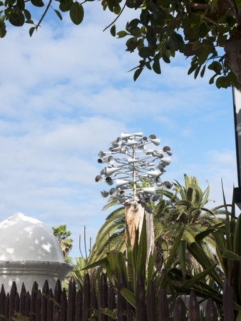 wind sculpture in Puerto de la Cruz in Tenerife, Canary Islands, Spainのeditorial素材