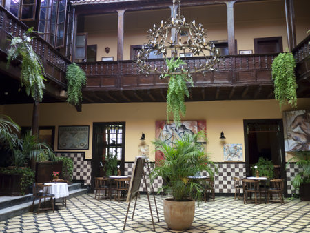 Puerto de la Cruz in Tenerife in the Canary Islands Spainのeditorial素材