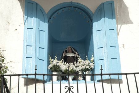 Shrine in the old Town of Marbella Andalucia Spainの写真素材