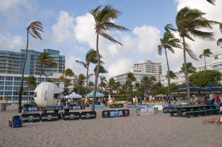 Beach at Fort Lauderdale is a city in the U.S. state of Florida, on the Atlantic coast のeditorial素材