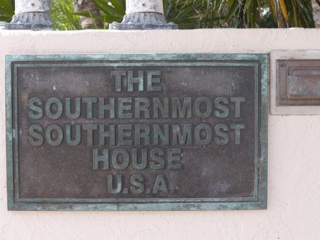 amusing house sign in Key West Florida USAのeditorial素材