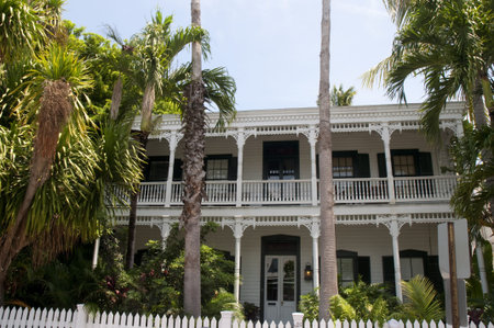 Old House in Key West in the Florida Keys in the State of Florida USA