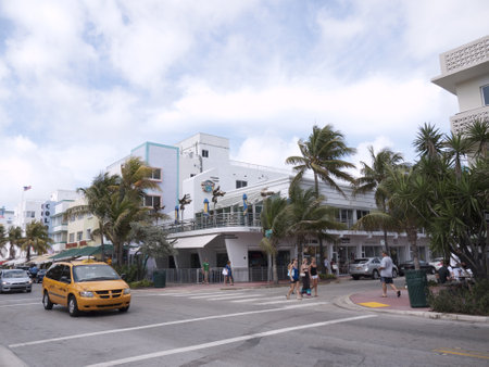 Art Deco Hotel on South Beach Miami Florida USAのeditorial素材