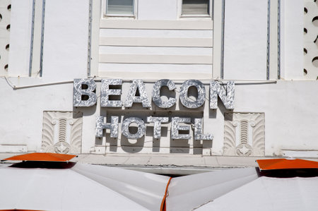 Art Deco Hotel on South Beach Miami Florida USAのeditorial素材