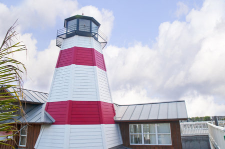 Lighthouse at Johns Pass Near St Petersburg Florida USAのeditorial素材