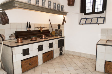 Old Italian Kitchen on the island of Capri Italyのeditorial素材