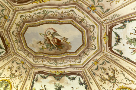 Palace of Caserta of the former Kings of Naples in Campania Italyのeditorial素材