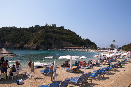 Palaiokastritsa Beach on Corfuのeditorial素材