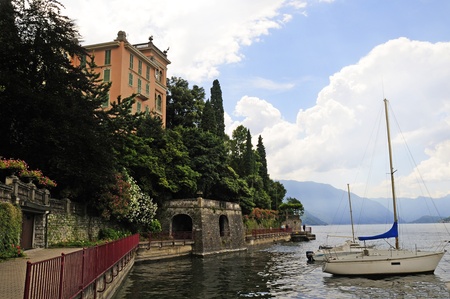 Varenna on Lake Como Italyの写真素材
