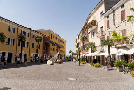 Sirmione is one of the lovely small towns on this lake in Northern Italy with a Snation situated near the Dolomites and Italian Alps.のeditorial素材
