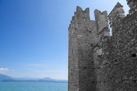 Sirmione is one of the lovely small towns on this lake in Northern Italy with a Snation situated near the Dolomites and Italian Alps.のeditorial素材