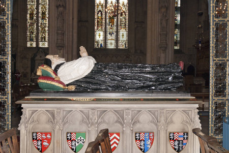 Elizabethan Tomb in Cathedral in Yorkshire Englandのeditorial素材