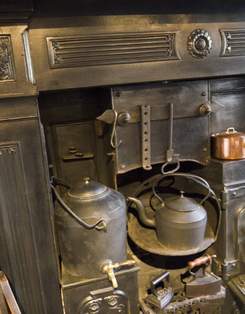 Ancient Kitchen Range and Ovenのeditorial素材